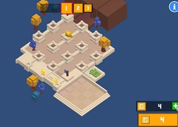 Samenvoegen VerdDefensie: Pixel Blokken schermafbeelding van het spel