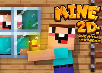 Mine 2D Survival Herobrine skærmbillede af spillet