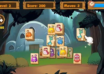 Monstruo Mahjong captura de pantalla del juego