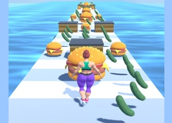 Muskelmädchen Kalorienlauf Spiel-Screenshot