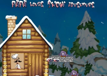 Papa Louie Sněhový Dobrodruh snímek obrazovky hry