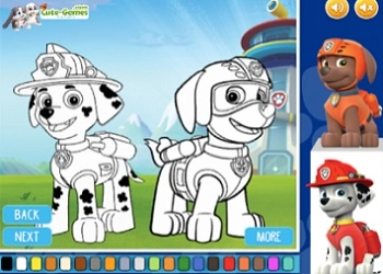 Paw Patrol para Colorir captura de tela do jogo