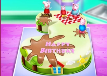 Peppa Wutz Geburtstagskuchen Backen Spiel-Screenshot