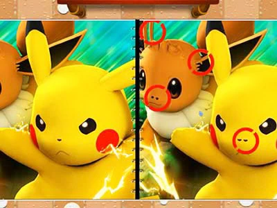 Pokemon Spot The Differences խաղի սքրինշոթ