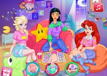 Serata Di Giochi Da Tavolo Con Le Principesse screenshot del gioco