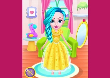 Salão de Beleza Princesa Hair Spa captura de tela do jogo