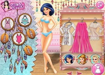 Prinsessen Boho Strandmode Obsessie schermafbeelding van het spel