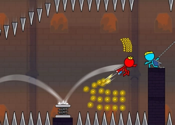 Stickman Rouge Et Bleu 2 capture d'écran du jeu