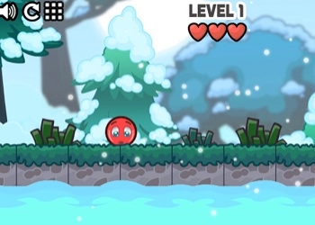 Roter Ball: Weihnachtsliebe Spiel-Screenshot