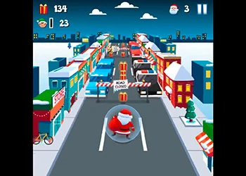 Bieg Świętego Mikołaja zrzut ekranu gry
