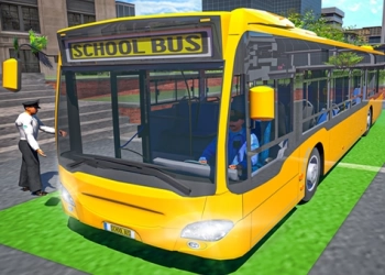 스쿨 버스 게임 운전 시뮬레이션 게임 스크린샷