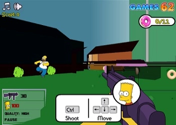 Simpsons 3D Springfield skærmbillede af spillet