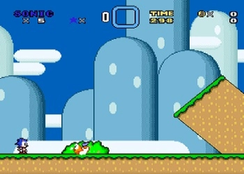 Sonic En El Mundo De Mario captura de pantalla del juego