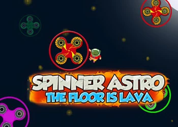 Spinner Astro De Vloer Is Lava schermafbeelding van het spel