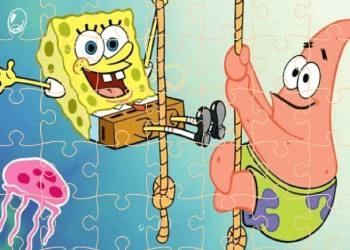 Sponge Bob: Legpuzzels schermafbeelding van het spel