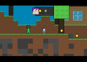 Tintenfisch-Flucht, Aber Blockwelt Spiel-Screenshot