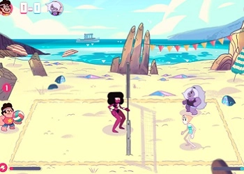 Steven Universe igre: odbojka snimka zaslona igre