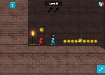 Stickman Duo: Ontsnap uit de Tomb. schermafbeelding van het spel