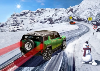 Suv Conducción En La Nieve 3D captura de pantalla del juego