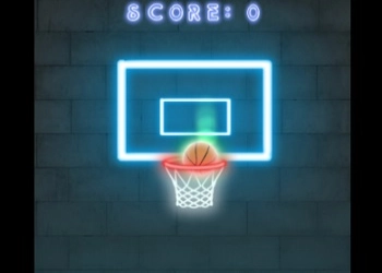 Baloncesto Neón Swipe captura de pantalla del juego