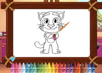 Розмальовка Говорить Кіт Том І Анжела скріншот гри