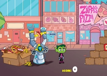 Teen Titans Go! เกมส์: การโจมตีของขนมขบเคี้ยว ภาพหน้าจอของเกม