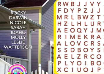 Word Search, The Amazing World of Gumball