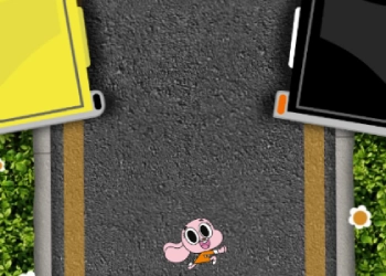 Den Fantastiske Verden Af Gumball Dash 'n' Dodge skærmbillede af spillet