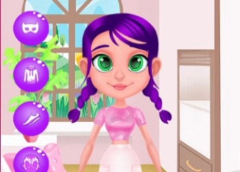 Boneca Violeta: Meu Lar Virtual captura de tela do jogo