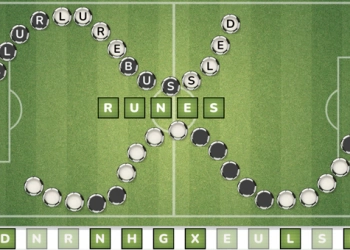 Wordsoccer.io скрыншот гульні