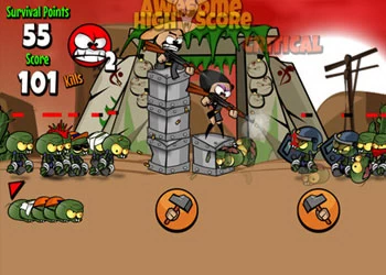 Zombie Nie Mogą Skakać zrzut ekranu gry